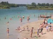 het strand bij dankern-meer | recreatiepark Schloss Dankern